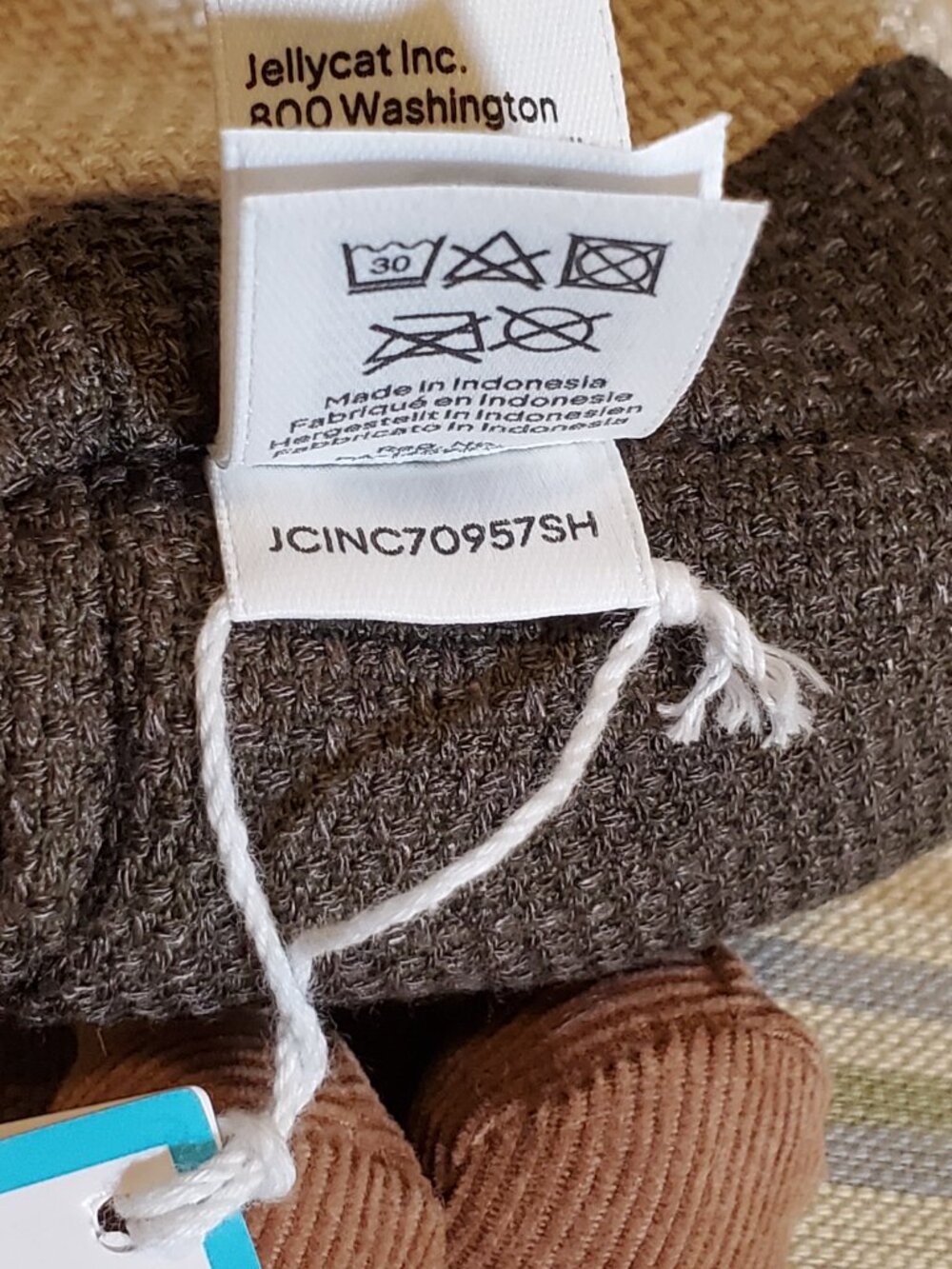 Jellycat AUTHENTIC Amuseables 'My Name is Steepy Tea Bag' Plush w/Dust Bag NWT - Picture 6 of 7